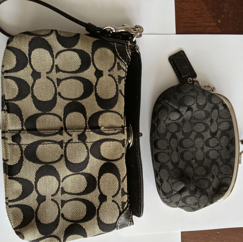 Coach Wristlet and coin bag